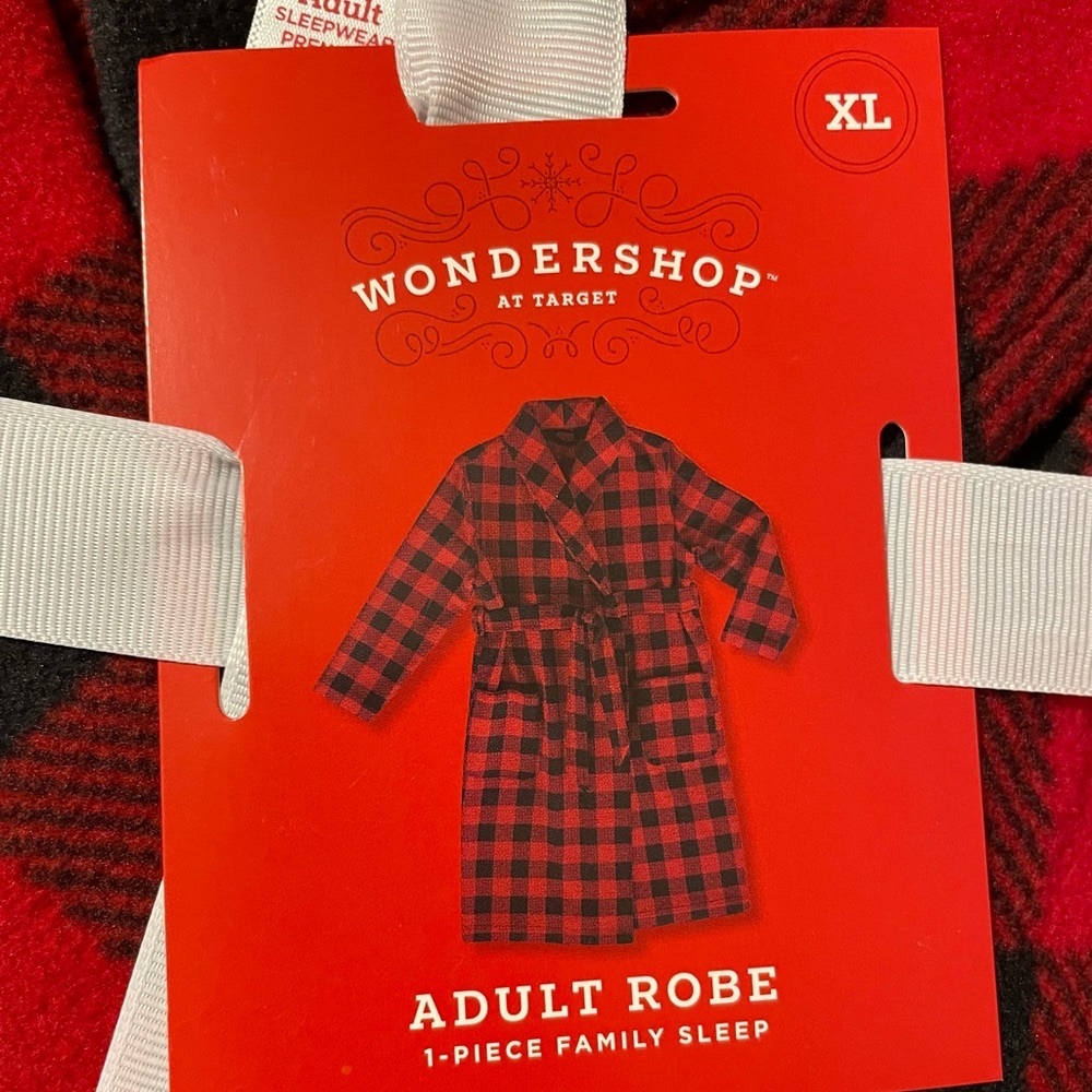 Christmas pjs 
 Buffalo Plaid Sleep ware Adult Robe - Picture 2 of 5